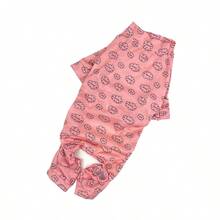 Breathable Cloud All Over Print Jumpsuit, For Both Home & Outdoor Wear