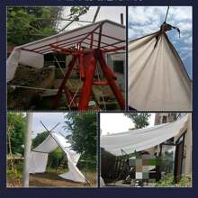 2025 New Upgraded Spring & Summer Essential - PE Double-Sided White Waterproof Sunshade Netting, All-Season Outdoor Use. White Bound Edges, Thick Waterproof Fabric, Anti-Tear. Convenient For Storefront Curtains, Balcony Rain Covers, Clothes Drying, Camping Ground Mats, Crop Shading, Multiple Sizes & 140g Weight