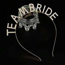 1/3/5 件水晶钻头带、新娘团队头带、新娘团队头带、单身派对新娘送礼会装饰、婚礼伴娘头带、婚礼装饰