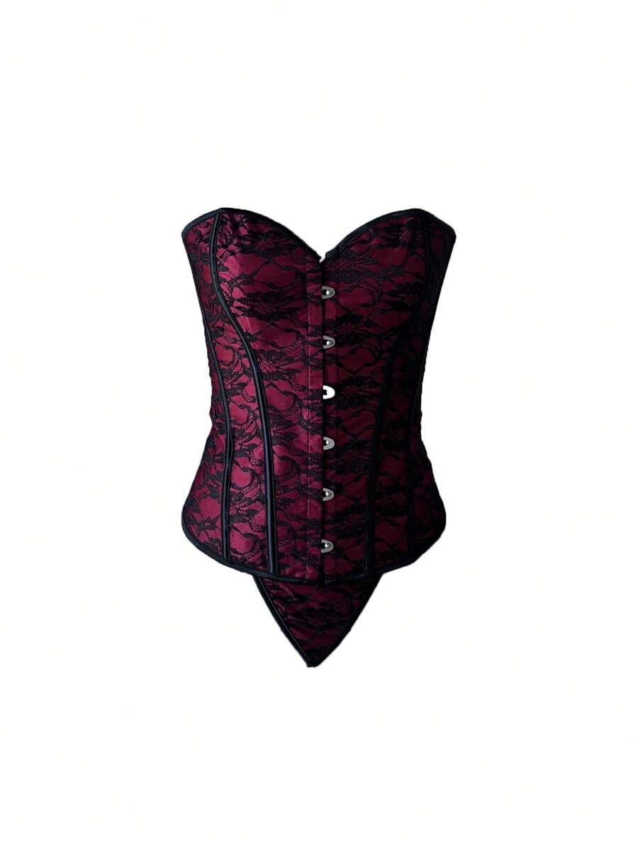 2件套钢钩提花无缝塑身胸罩 - 黑色 - 查看 1