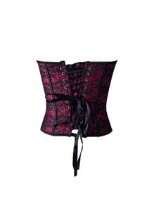 2件套钢钩提花无缝塑身胸罩 - 黑色 - 查看 2