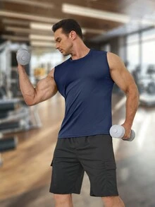 Herren Sport UPF 50+ Tank Oberteile Sonnen UV Schutz Ärmellos Gym Sportliches Training T Shirts Schnell Trocknend Leicht Fitness T Shirts