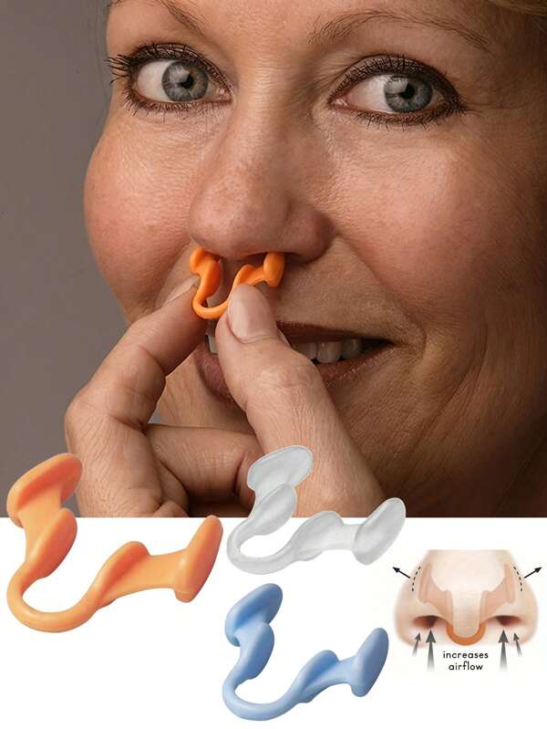 4pcs Silicone Mute Nasal Dilator For Snore Reduction - Anti-Snoring Aid Solution - Improve Airflow - Comfortable Nose Vents, Breathing Aids For Better Sleep, Improves Sleep Quality And Stops Snoring, Stop Snoring Solution