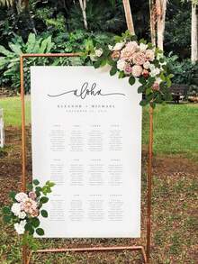 Pack Of 2 Artificial Floral Swags, Wedding Arch Flowers, Faux Flowers, Wedding Flower Rose Garland Greenery Arrangements For Sweetheart, Party, Reception Entrance Welcome Sign And Background Decoration, Table Decor Wedding Car Wall Arch Garden Decor Gifts - Màu Hồng baby - Xem 7