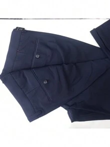 Men's Formal Pants SLIM FIT Elastane Stretch - Blue - View 2