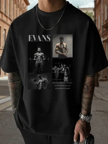Camiseta personalizada y personalizada para hombres, camiseta suelta y cómoda con diseño gráfico. Personaliza con tu propia foto y texto/logotipo para parejas, familia, mascotas, regalos. Camiseta personalizable de manga corta para esposo o novio (para esposa/familia/amigo/fiesta/equipo/novia/ropa de trabajo/mascota/pareja a juego/regalos/regalos de aniversario/regalos de cumpleaños/regalos de boda)