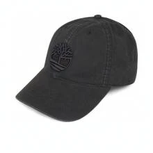 Timberland Gorra de lona para hombre 2024 con logotipo bordado de árbol, visera curva A1E9M-001 - Negro - Ver 2