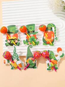 48 stuks St. Patrick thema lolly decoratie kaarten, St. Patrick groene kabouter patroon St. Patrick's Day cadeau decoratieve kaarten labels, Happy St. Patrick's Day groene feest familie vakantie feest decoratie benodigdheden, St. Patrick's Day feest diy cadeau snoep inpak benodigdheden, St. Patrick's Day vakantie feest tafel decoraties, Paas decoratie, St. Patrick's Day feest cadeau verpakking groene kabouter bedrukte decoratieve kaarten, feest gunsten