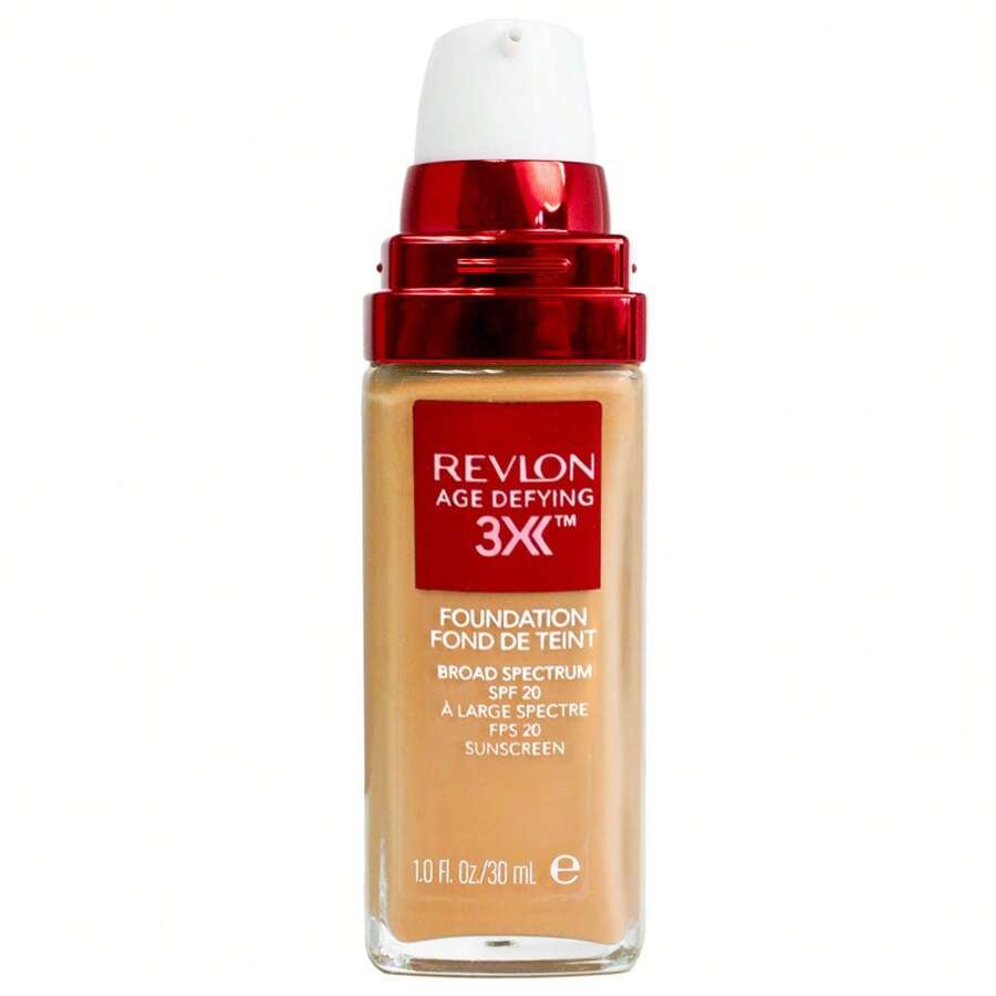 Revlon Age Defying 3X Foundation - 45 Warm Beige (SPF 20) - View 1