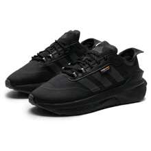 AVRYN Unisex Thick Sole Casual Sneakers, Chunky Sneakers - Black/Gray - View 3