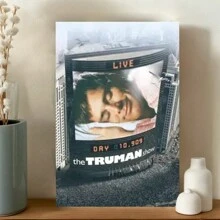 The Truman Show Sci-Fi Comedy Movie Posters Canvas Poster, Ideal Gift For Bedroom, Decorative Wall Art, Wall Decoration, Fall Decoration, Room Decoration. Suitable For Gallery Room Dining Room Living Room Wall Decoration - 彩色 - 查看 1
