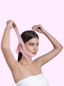 1 Peça Máscara de Dormir Elástica Fina Modeladora de Rosto Feminina Rosa, Adequada para Uso Diário - Multicolorido - Visão 12