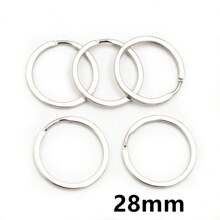 20Pcs 25-30mm Metal Key Ring Laveros Clasp Findings Key Chain Split Ring DIY Jewelry Making Accessories Findings - Split Ring - View 17