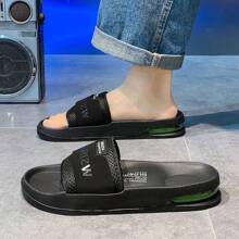 2025 New Arrival Plus Size 47 One-Strap Sandals Men, Full-Length Air Cushion Casual Slippers, Non-Slip Sports Outdoor Slides, Size 46-47