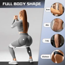 3pcs Multi-Functional Yoga Resistance Bands, Elastic Squat Resistance Bands, Hip Bands For Abs, Legs, Butt Workout, Non-Slip Yoga Anti-Slide Bands, Fitness Stretch Bands - Multicolor - View 3