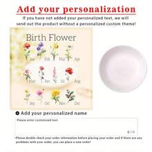 1 Stück personalisierte Geburtsblumen Schmuckschale, individuelle Geburtsblumen Schmuckablage, Schmuckablagen, Schmuckablage-Schale, Keramik Schmuckablage, Schmuckablage für Frauen, Schmuckschale-Ablage, Keramik Schmuckschale, Sammlerstück Keramik Schmuckablage, kleine Schmuckablage, Marmor Schmuckablage, Ringablage für Schmuck, Schmuck, Brautjungfer-Geschenke, Geburtstagsgeschenke für Frauen, Weihnachtsgeschenke für Frauen