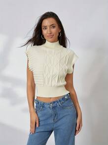 Women Knit Tops - Beis - Ver 1