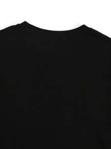 Men's "BRAND" Graphic 100% Cotton T-Shirt - Gold Text Front & "Love Never Waste" Back Print - Lightweight 180g Short Sleeve Tee - Inspirational Streetwear