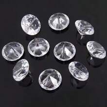 5pcs Elegant Crystal Diamond Place Card Holders - Clear Acrylic, Perfect For Wedding & Party Table Decorations, Versatile Photo Clips For Christmas, Valentine's Day, Engagements, Wedding Gifts - Multicolor - View 10