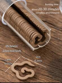 42 stuks Agarwood antiaanbakpoeder wierooklade Mini wierooklade Draagbaar Langdurige geur Geen chemische toevoegingen Nul toegevoegde grondstoffen Geperst Langdurige geur Met brandwerende binnenlucht Verwijder geur Zuiver de lucht Meditatie en slaaphulp