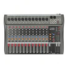 12 Channel Sound Audio Mixer Bluetooth USB DJ Live Studio Mixing Console Amplifi - Black - View 6