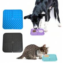 1 件装带吸盘的宠物舔垫，狗和猫舔垫，花生酱舔垫，可减少无聊时间，宠物沐浴舔垫