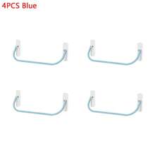 Simple Shoe Rack Wall-Mounted Bathroom Slippers Hook Holder Shoes Slipper Drain Storage Drying Rack Shoe Organizer Hanger - Blue - View 1