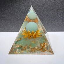 1pc Natural Crystal Red Jasper Chip Sphere Ball Tree Of Life Resin Orgone Pyramid Orgonite Powerful Crystals For Chakra Balancing Reiki And Meditation Attracts Lucks Restoration Gift - Multicolor - View 21