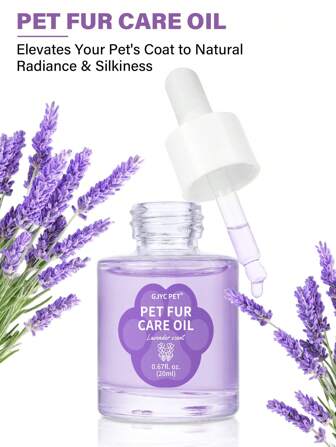 Pet Fur Care Oil - Diep voedende behandeling voor een zijdezachte, gezonde vacht, vermindert verharing en ontwart, langdurige geur met meerdere geuropties, perfect voor honden en katten, 0,67 vloeibare ounces
