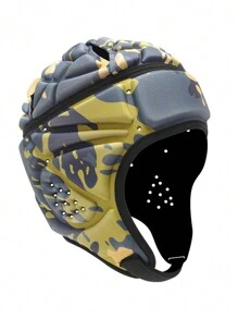 1 件高强度橄榄球头盔，耐冲击，可调节尺寸，适合美式和英式橄榄球