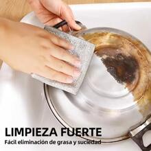 30piezas Almohadillas metálicas de malla Estropajo de alambre de hierro, estropajo de malla metálica libre de arañazos Trapos de Limpieza de Alambre Multiusos, Esponja para Trastes, Fuerte Poder de Limpieza, Multifuncional Que No Raya para Lavar Platos en Húmedo y Seco Paño de Alambre Cocina para Hogar Trapos De Limpieza Alambre Multiusos Trapos Alambre Metálico Multifuncional para Lavar Platos En Húmedo Y Seco Trapos De Almohadillas Fregar Reutilizable para Hogar Cocina (30PCS) - 30 piezas - Ver 7