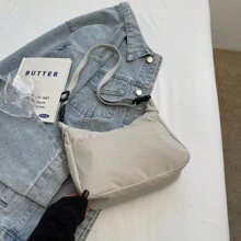 Nuova borsa a tracolla casual e alla moda per le donne, elegante borsa a tracolla in nylon leggero, può contenere rossetto, cosmetici, telefono, occhiali