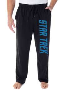 Star Trek Pajamas Men's The Original Series TOS Classic Logo Sleepwear Lounge Pajama Pants