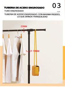 Estante para Ropa con Amplio Espacio y Diseño Versátil para Mantener tu Ropa Ordenada - Estante para Ropa que Optimiza el Espacio y Facilita la Organización de tus Prendas - Multicolor - Ver 5