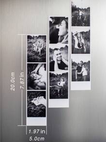 1pc/3pcs/6pcs Custom Photo Strip,Personalized Photo Booth Strip, Movie Strip, Custom Photo Booth Prints, Personalize Photo Booth Prints, Wedding Photo Booth Cards, Photo Booth Strip Frame, Small Gift Save The Date,Valentine's Day Gift, Couple Photos,Valentine's Day Gift, Gift For Friends, Home Decor, Decoration, Personalized Gift, Thanksgiving Gift, New Year Gift, Party Decor,Wedding Decor - Long Black 3 Photos - View 5