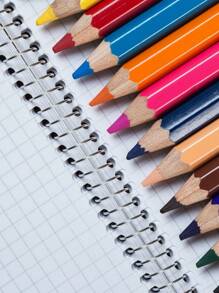 KIT With 6 Boxes Of Small Short Mini Colored Pencils 12 COLORS Coloring Pencils For Children School Back To School - 12 Colors - View 5