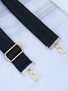 Túi xách, ví, túi đeo chéo có dây đeo thêu điều chỉnh được. - màu đen - Xem 4