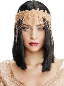 1920s Flapper Headband, Classic Vintage Inspired Headdress Chain Head Accessories For Women, Suitable For Roaring 20s Themed Party And Events Halloween - Multicolor - View 4