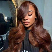 PAZAT Wear And Go Pre Plucked Pre Cut 4*4 5*5 Lace Glueless Wigs 13x4 Body Wave Lace Front Wigs Human Hair Pre Plucked 200% Density HD Full Lace Frontal Wigs With Baby Hair Colored Wigs For Women Short Bob Wigs(6inch)