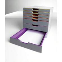 Durable VARICOLOR 7 Awer Unit | Desktop Awer Set With 7 Colour Coded Aws | Ideal For Storing Documents And Paper Work - 7compartments - View 2