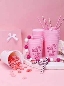 12pcs Bachelorette Party Cups, 16oz Reusable Plastic Cups Cowgirl Bridal Shower 70s Theme Retro Bachelorette Party Favors Decorations,Christmas