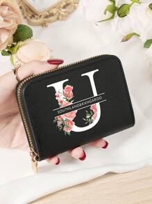 Burgundrote Tasche Charlie Rotwein Roter Umschlag Modische und hochwertige Kartenetui Tasche Leicht zu tragen Münztasche mit mehreren Fächern Reißverschluss Multi-Slot Einfache Kreditkartenfächer Multifunktions Damenbrieftasche Kartentasche Mini Geldbörse Geldbeutel Kartenetui