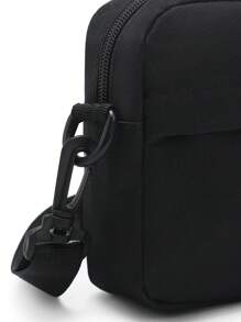 peach tree Borsa a tracolla diagonale, borsa a tracolla mini casual uomo in colore unito semplice di moda, borsa a tracolla versatile leggera in nylon resistente all'acqua per uso quotidiano, borsa da ciclismo