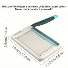 1 Stück Papierschneider, Mini Papier-Trimmer mit Gitternetz-Maßstab, geeignet für Bastelpapier, Fotos, Karten, Scrapbooks, Büro- und Heimgebrauch