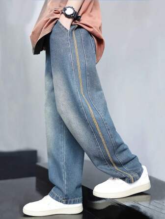 Tween Boys 时尚休闲牛仔裤，简约时尚，适合日常穿着