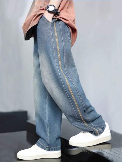 Tween Boys 时尚休闲牛仔裤，简约时尚，适合日常穿着