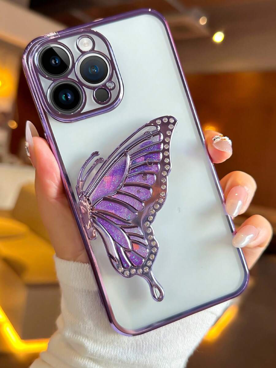 蝴蝶设计时尚高端保护手机壳，全覆盖创意个性化手机壳兼容 17、 16/16 Pro/16 Pro Max、Galaxy S22/S23/S24/S25、A04/05/06/A07/A14/A15/A16/A17/A24/A25/A34、Redmi Note 7/8/9/10/11/12/13、Redmi 9/10/12/13C、OPPO、MOTO、Honor、HW、Realme、Reno 7