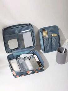 大容量旅行化妆包，洗漱包，化妆品收纳包，美容工具收纳盒，轻便洗漱化妆包，轻便化妆品收纳包，便携式折叠化妆品化妆收纳盒