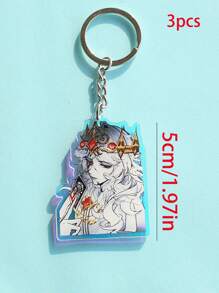 Customized Product (1 Piece): Customized Image/Photo; Customized Acrylic Keychain, Personalized Acrylic Key Chain, Irregularly Shaped Acrylic Car Keychain, Backpack Pendant. - Circle Laser Keychain - View 6