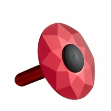 Bicycle Headset Top Cap With 3D Diamond Face Cover, Colorful Sunflower Design For Mountain Bike, Road Bike